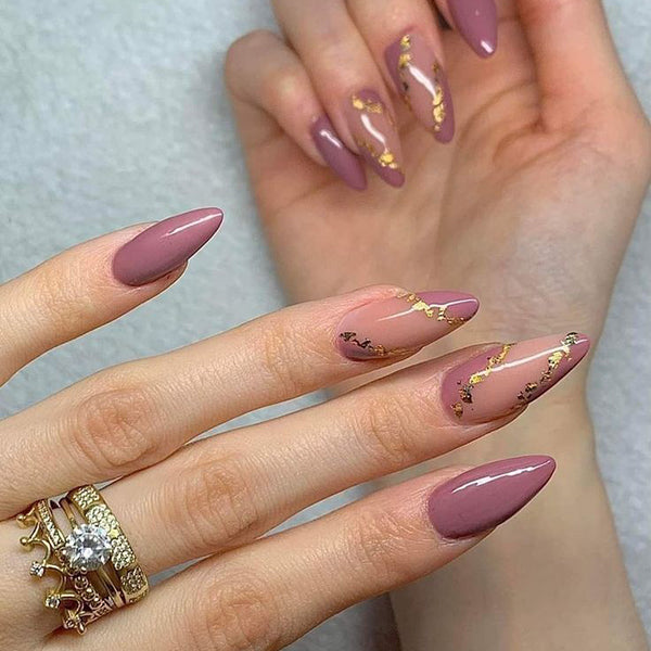 Gilded Mauve Bliss